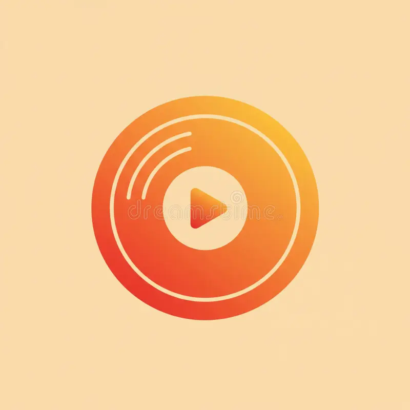 circular-play-button-icon-gradient-design-orange-to-yellow-set-against-pale-beige-background-icon-features-414685143